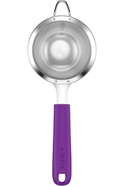U-Taste Kitchen Fine Mesh Strainer for Sifting Flour (10.2cm,Midnight Blue) |...