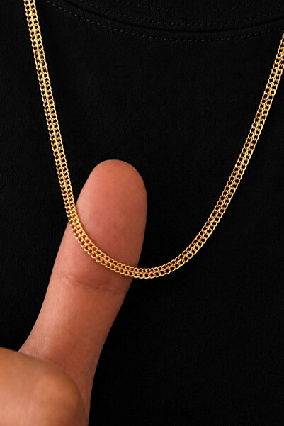 Bayar Gold 14 Ayar Altın Erkek Orta Kalın Viyana Zincir Kolye