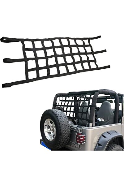 GENERAL Mesh Cargo Net Roof Top Netting Hammock for Jeep Wrangler YJ TJ JK JK...