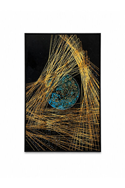 Genel Markalar Mevida Home Kozmik Denge 110x70 cm Taş ve Epoksi Dekoratif Tab...