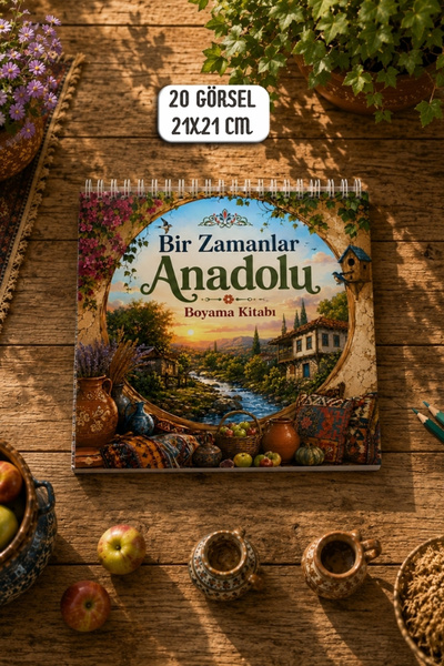 birikiyedi Once Upon a Time in Anatolia Coloring Book – Nostalgic Village Lif...