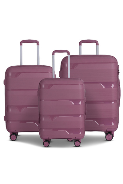 ZAAPPY Ozone Expandable PP 3PCS Set (20/24/28) Luggage, Hard Shell, Unbreakab...