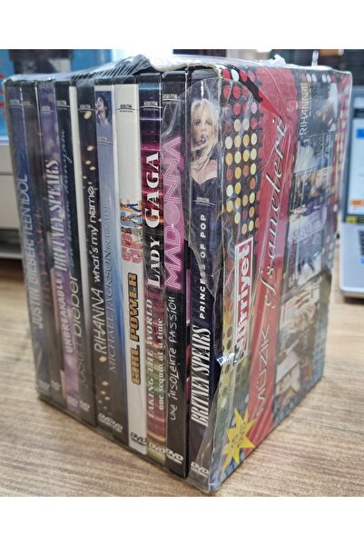 Kişisel Tasarımlar Müzik Efsaneleri - 10 Dvd Set ( Lady Gaga + Justin Bieber ...