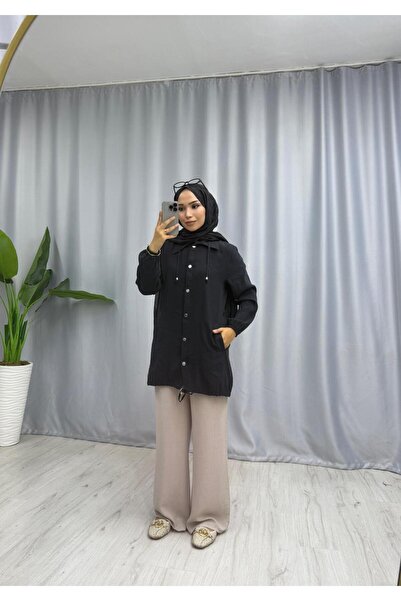 moda acar PARAŞÜT KUMAŞ ÇITÇITLI TUNİK
