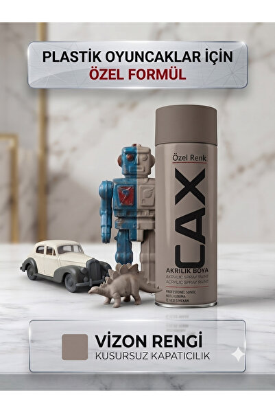 caxcolors CAX Plastik Oyuncaklar İçin Özel Akrilik Sprey Boya Kusursuz Kapatı...