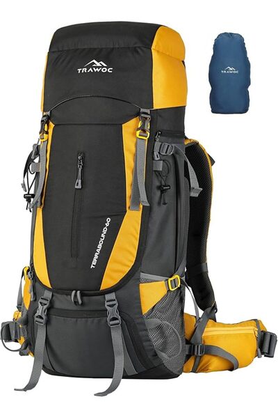 TRAWOC TERRABOUND 60 Liter Camping Backpack Trekking Hiking Ruckssack Travel ...