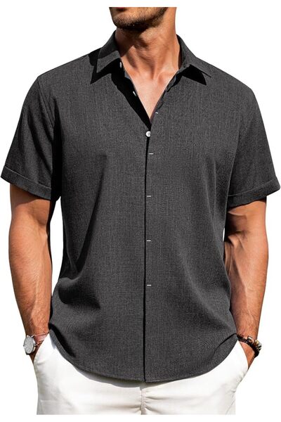 J.VER mens Bmjmmdx-linen Shirt Button Down Shirt (pack of 1)