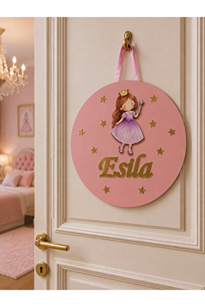 estölye El Yapımı İsme Özel Yuvarlak Peri Model Bebek Kapı süsü, Hastane Süsü...