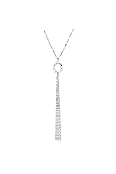 MANAVA Silver necklace - Frangia