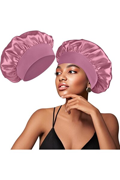 Demark Satin Silk Bonnet for Sleeping, Sleep Bonnets， Large Sleep Cap, Wide S...