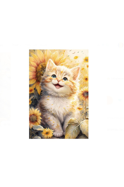 Casuta cu Minuni Puzzle Pisica Floarea Soarelui (104 de piese)