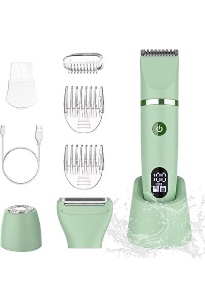 Scttomon 3-in-1 Electric Razor IPX7 Waterproof Bikini Trimmer Wet & Dry Use P...