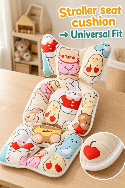 Generic 1 Cotton Breathable Reversible Stroller Seat Cushion Spine Support Un...