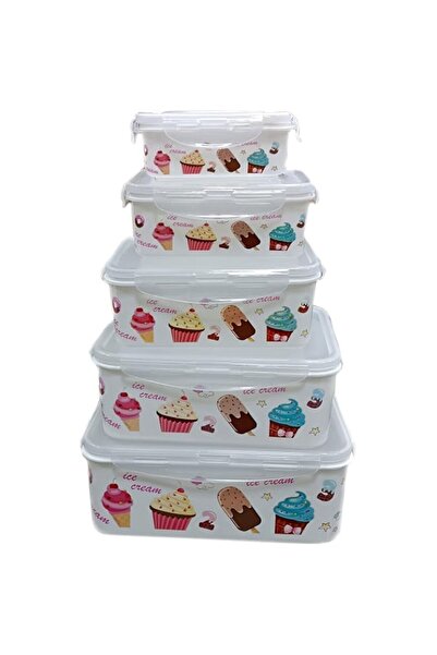 Generic Lock Food Container 5-Pieces Set