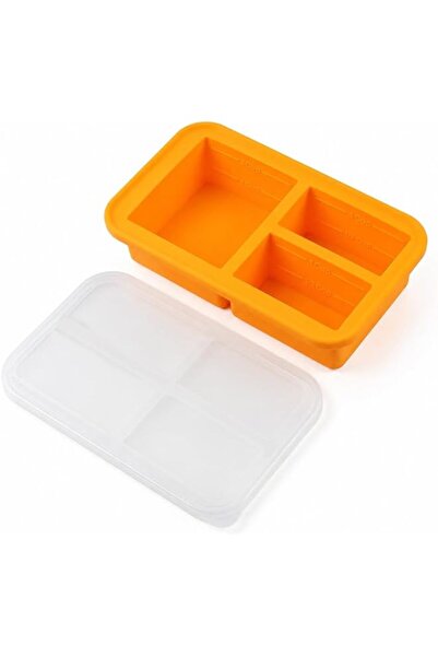 Generic Silicone Freezer Tray with Lid Portion Freezing Containers for Ice