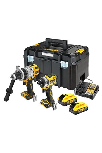 Dewalt DCK2200H2T 18V XR Kit 2 unelte fără perii DCD1007 DCF860 2x5Ah POWERST...