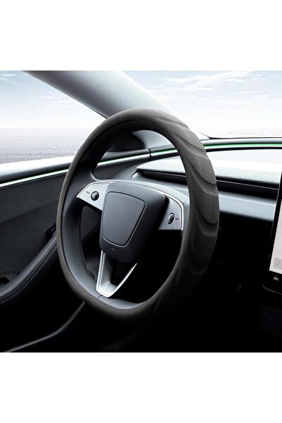 KASTWAVE for 2024 Tesla Model 3 & 2025 Model Y Steering Wheel Cover, Silicone...