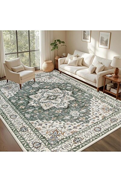 EOGILY Ultra-Thin Washble Rug, Stain Resistant Anti Slip Backing Rugs for Liv...