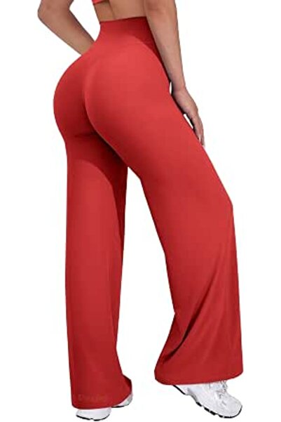 VOYJOY Straight Leggings Bottoms Womens Wide Leg 29"/ 31.5"/33"/35" Pants | H...