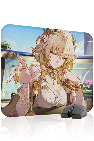 mousepad bastir Aglaea Honkai: Star Rail Anime V5 - Mousepad de gaming 48x40,...