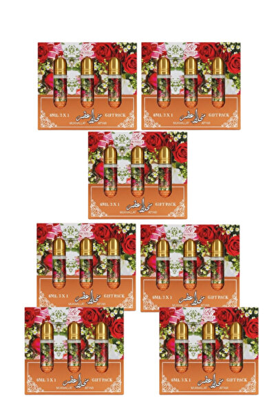 ROSELLA مجموعة هدايا من 7 قطع عطر مخلط 3 × 6 مل