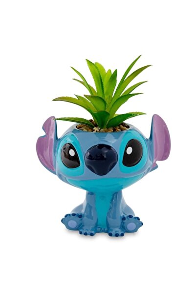 Silver Buffalo Disney Lilo & Stitch vază ceramică de 5 inci cu plantă suculen...