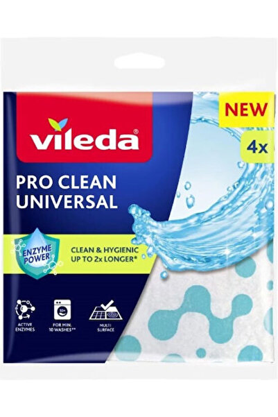 Vileda Καθολικά Πανιά Καθαρισμού με Ένζυμα Pro Clean 4 Τεμάχια