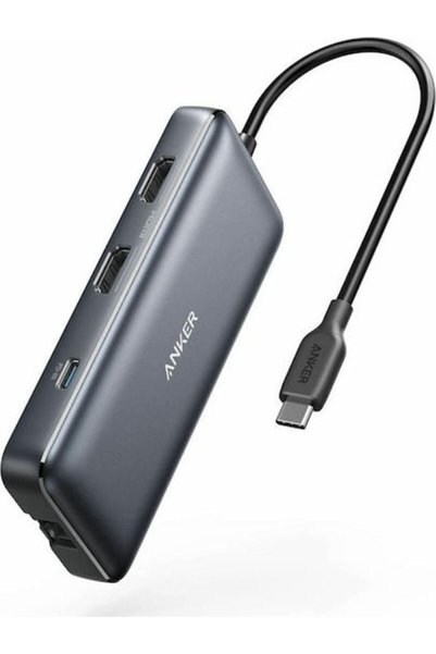Anker PowerExpand USB-C Σταθμός Σύνδεσης με HDMI 4K PD Ethernet Ασημί