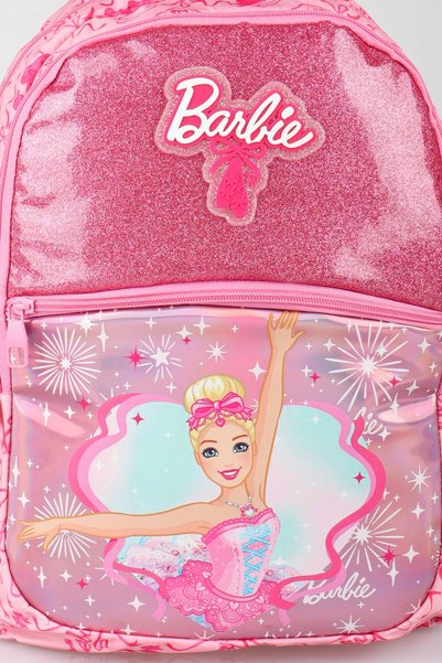 Barbie x Geantă de școală de dimensiuni mari, licențiată de Dekomus, Ballerina Magic Collection