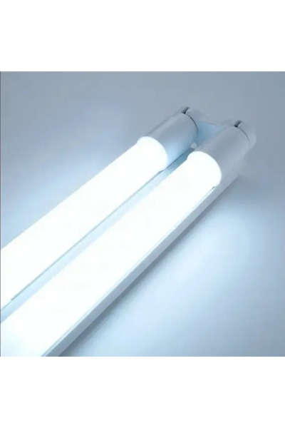 Generic قاعدة مباشر نحيف مع 2 لمبة قزاز ليد 2×12 وات = 24 وات إنارة أبيض 60 سم