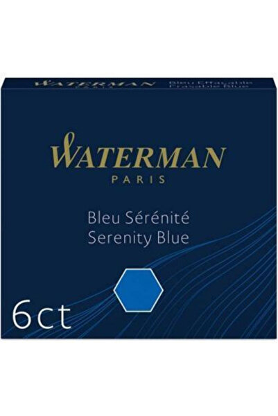 Waterman 6 Ανταλλακτικά μελάνια για μεσαία πένα, μπλε
