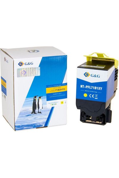 G&G Συμβατό τόνερ για εκτυπωτή λέιζερ Lexmark 71b2hy0 Κίτρινο