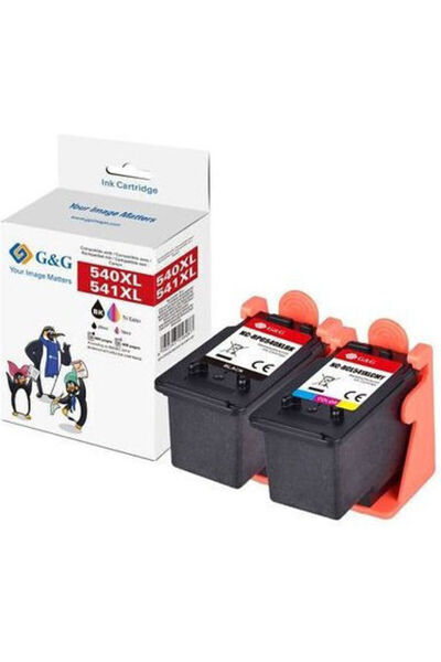 G&G Συμβατό Πακέτο Μελάνης για Εκτυπωτές Inkjet Canon 540XL + 541XL, 600 Σελί...