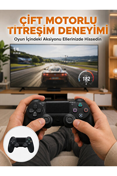 Eco Lounge Kablosuz Titreşimli Oyun Kolu – Yüksek Hassasiyetli Analog Kontrol ve Ergonomik Tutma Yeni Nesil