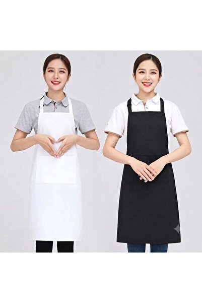 BİTEKS Professional Kitchen, Cafe, and Chef Apron - Standard Size Hanging Apr...