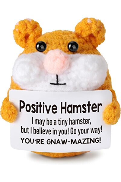 TERRIFI Positive Pocket Dinosaur Doll, Funny Emotional Support Knitted Dinosa...