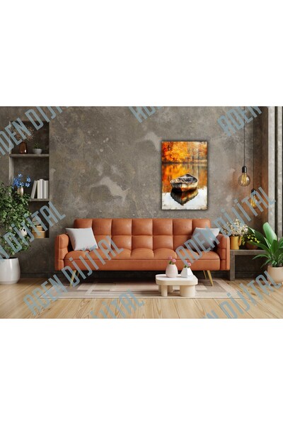 Aden TABLOU PE PÂNZĂ DIGITAL DECORATIV PEISAGISTIC: SAL SUB ARBORELEI GALBENE