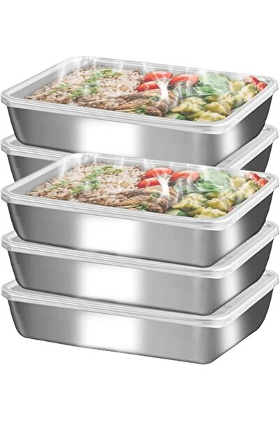 UANDME Uandhome Stainless Steel Food Containers with Lids, 6 Set Stackable Co...
