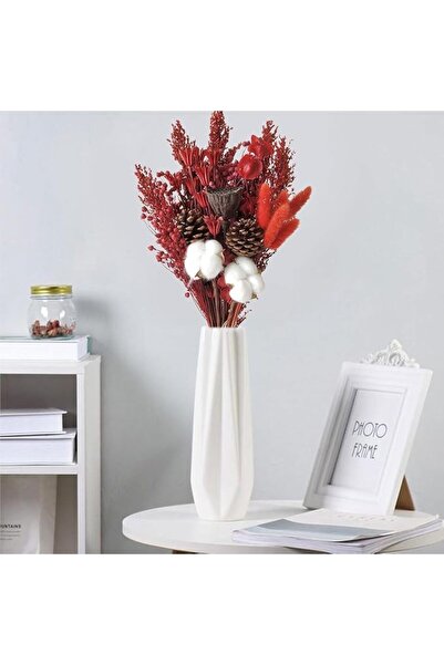 KASTWAVE Dried Flower Bouquet with Stem Forget Me Not Artificial Floral Arran...