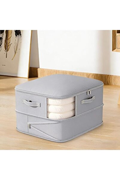 GENERAL Large Canvas Clothes Storage Bags with Thick Handles and Clear Window...