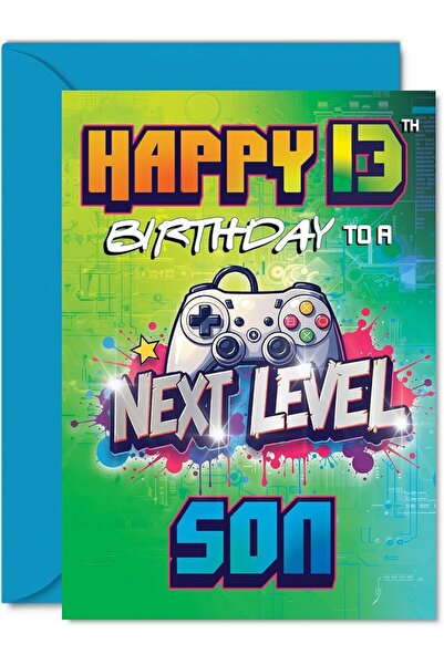 GENERAL 12th Birthday Cards For Son - Next Level - Happy Birthday Card for 12...