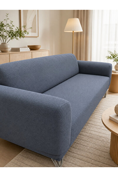 ÖZMAKAN Bohemian Sofa Cover, Elasticated Sofa Cover, with Ties, 1 Piece