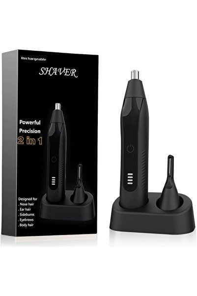 ANGJU Nose Hair Trimmers for Men,Rechargeable Eyebrow Trimmer 2 in 1 Painless...