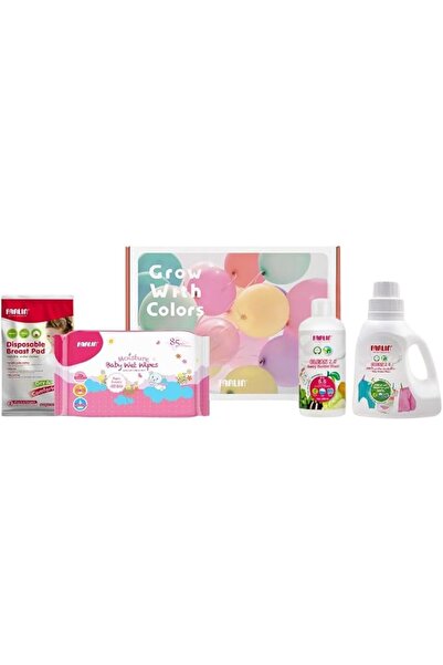 FARLİN Newborn Baby Care Gift Set (Wet Wipes, Bottle Wash, Cloth Wash & Breas...