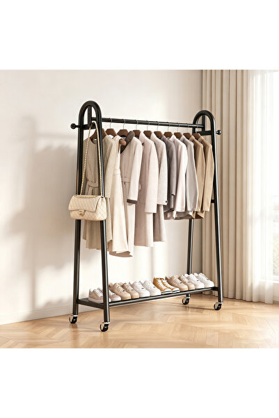 Vitakit Movable Floor Clothes Rack, Thickened Carbon Steel, Storage Organizer...