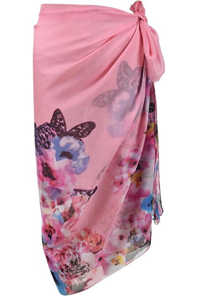 GENERAL OurLore Womens Swimwear Chiffon Cover up Printed Floral Beach Sarong ...