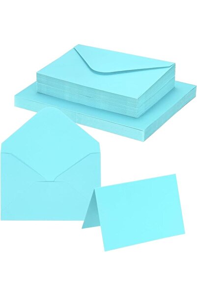 PATIKIL 4 x 6 Blank Greeting Cards and Envelopes, 50Sets Half Fold Note Cards...