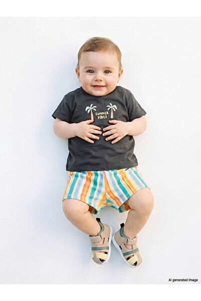 LC Waikiki Original Baby Boy Shorts Set