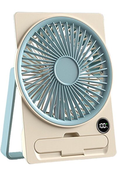 Morvena Picks Ventilator de masă, încărcare USB, design subțire cu card, 5,71...