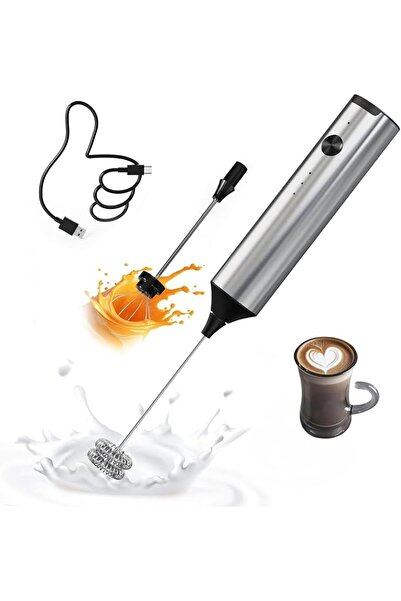 GENERAL Milk Frother Handheld, Portable USB Rechargeable 1200 mAh, Detachable...